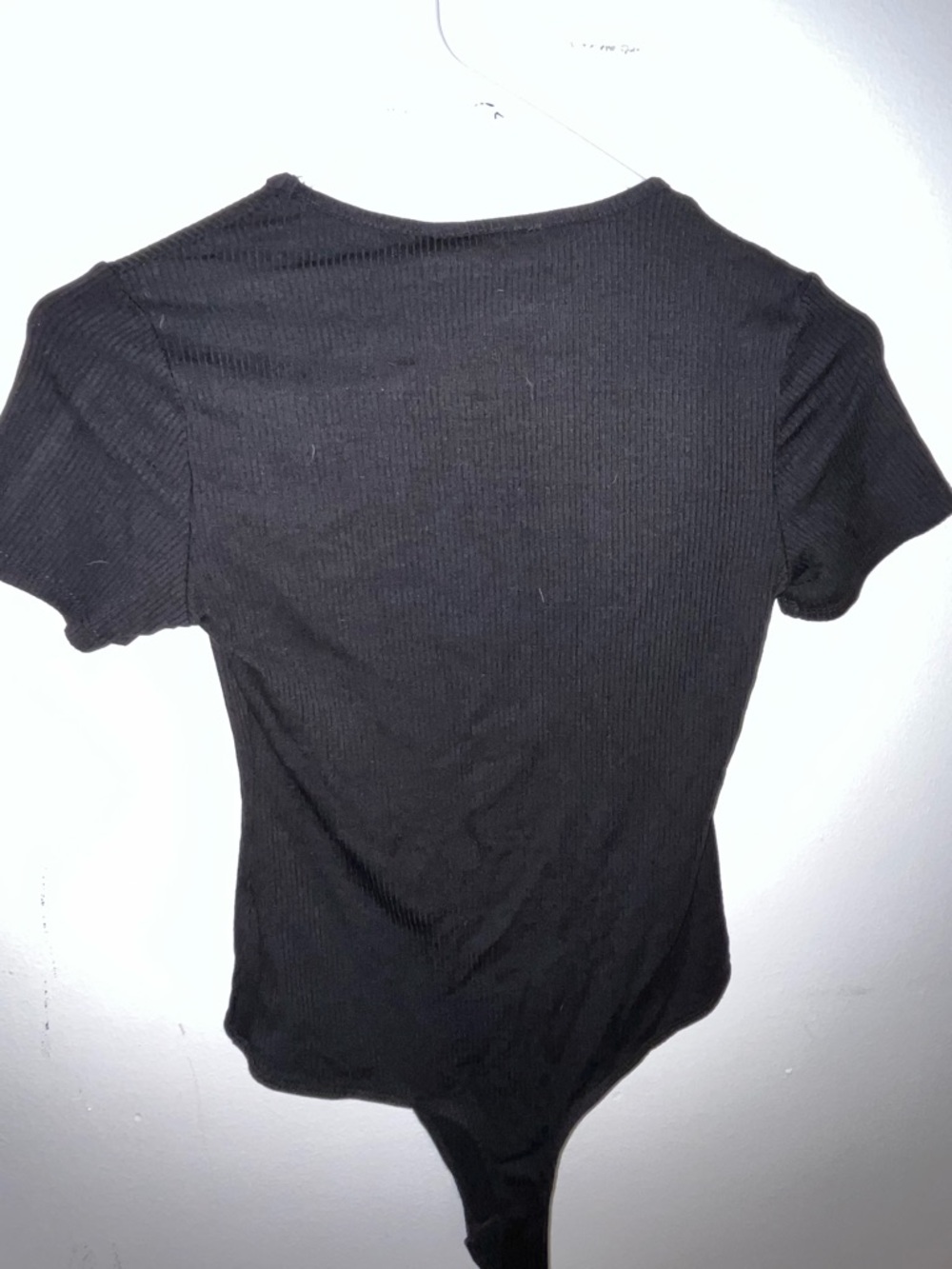 NWT Lulu’s Black Ribbed Body Suit Thong Style  WMNS Size Small - Picture 4 of 7
